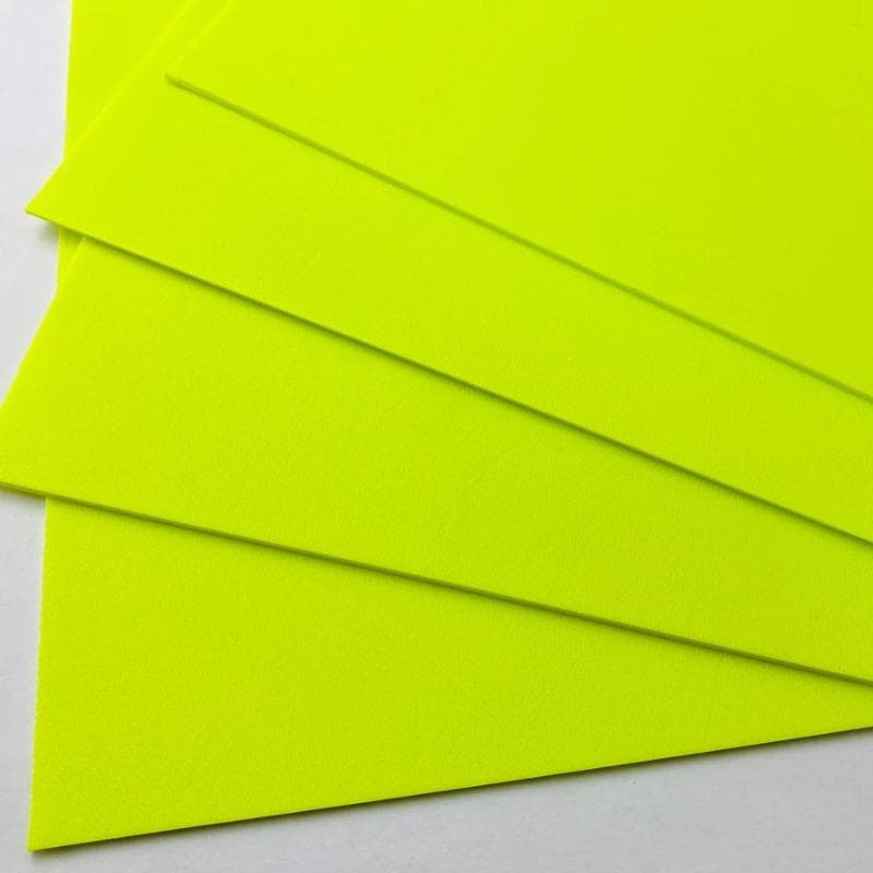 Placa Termoplástica Kydex Verde Fluorescente para Material de Fabricação de Bainha de Faca Estojo de Arma - Placa de Plástico Quente Material