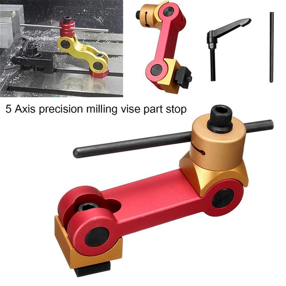 Universal Adjustable Aluminum Alloy CNC Mill Machines Work Stop Locator Tool Part Workpiece For Surface Grinding Milling EDM azul