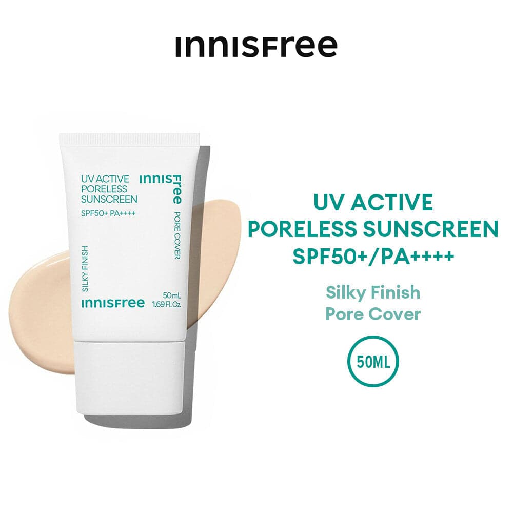 Innisfree UV Active Protetor Solar Sem Poros SPF50+ PA++++ 50ml LOJA AUTÊNTICA