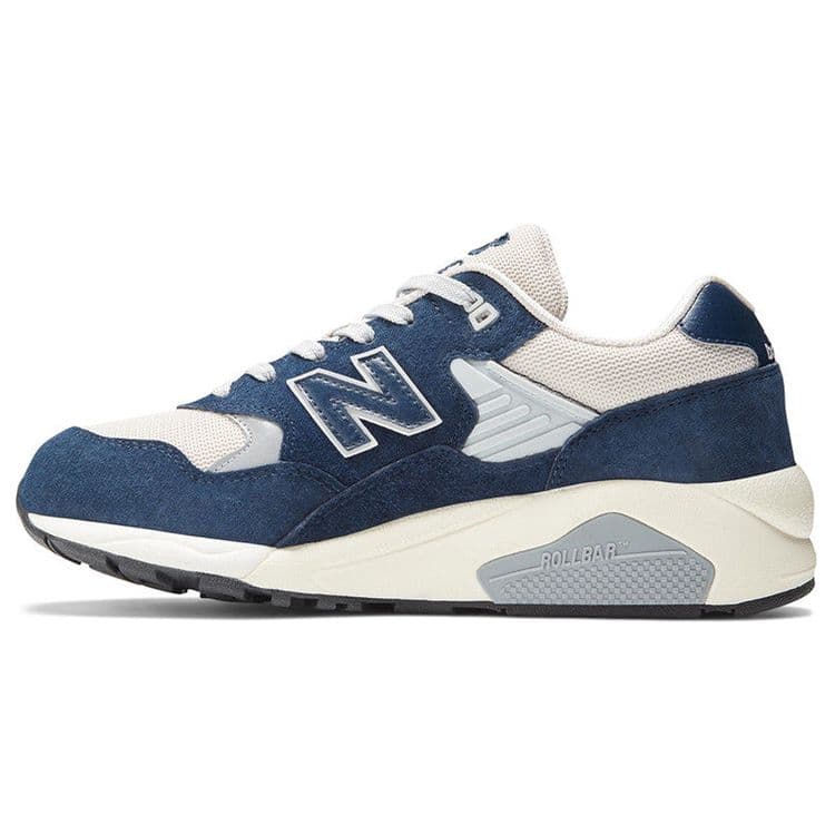 Tênis Unissex New Balance 580 Índigo Natural Azul Lua Prateado Claro MT580OG2 cm