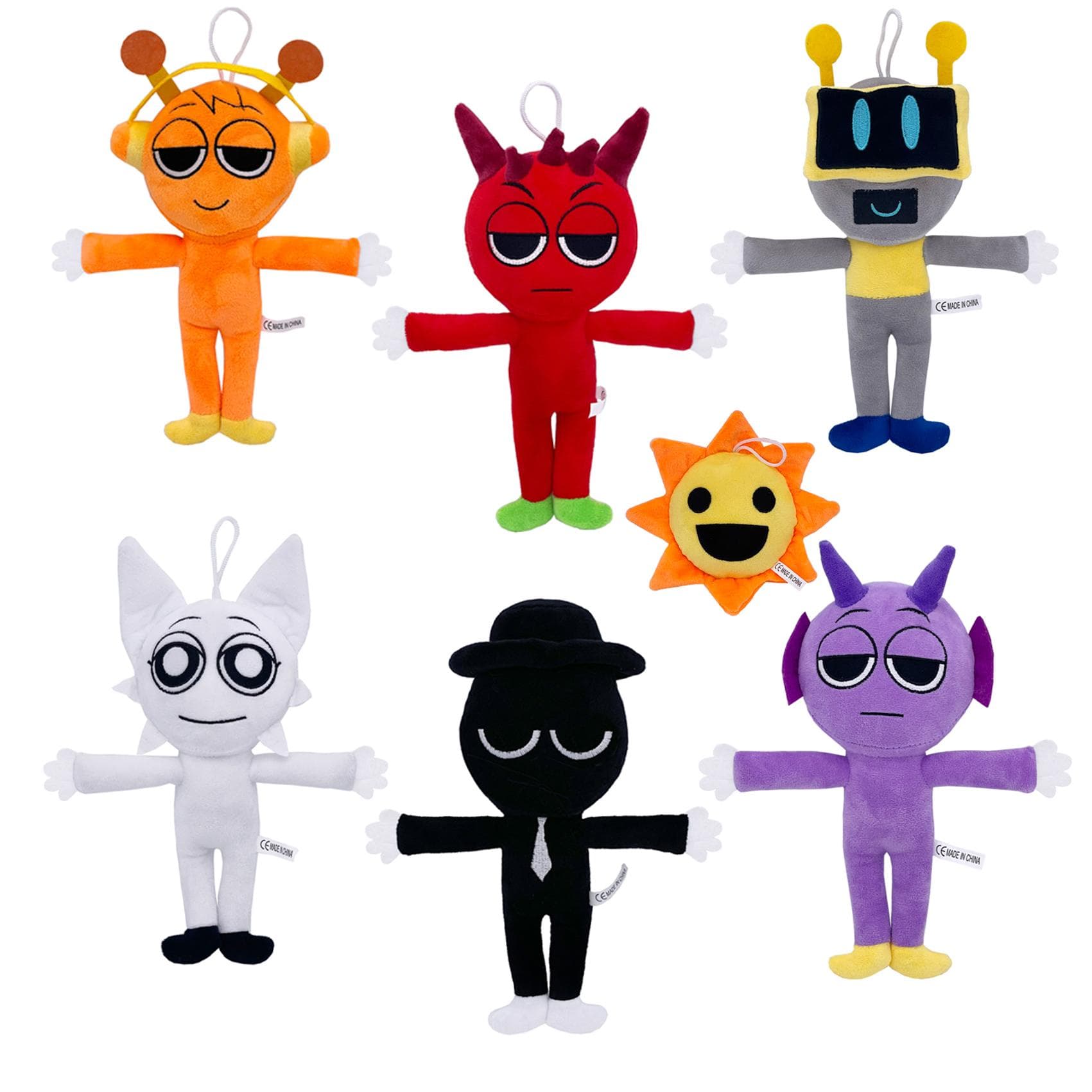 Bonecas de Pelúcia Sprunki Brinquedos de Jogo Sprunki Incredibox Boneca de Pelúcia Desenho Animado Sprunky Pelúcia Almofada Macia Brinquedo