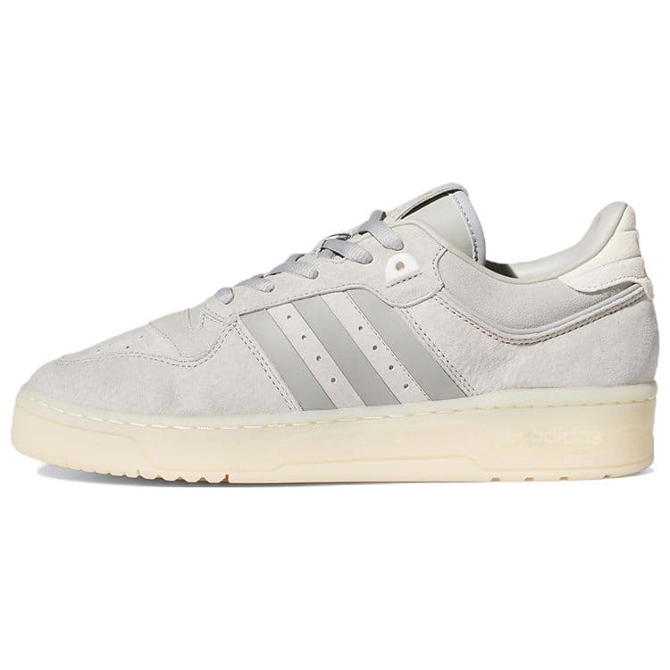 Tênis Adidas Rivalry Low 86 Gergelim Unissex Cinza Mgh-Solid-Grey Branco-Creme FZ6323 cm