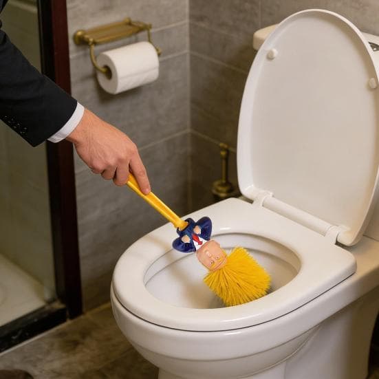 1/2 Peças Escova de Vaso Sanitário de Cabo Longo Decoração de Boneca de Desenho Animado Escova de Limpeza de Banheiro com Base Decoração de