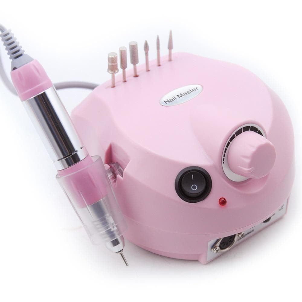 Máquina profissional de 30000RPM para manicure e pedicure Kit lixa elétrica para unhas Broca polidora ferramenta prata