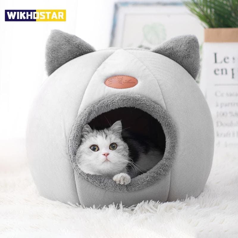 Novo conforto de sono profundo no inverno cama de gato iittle esteira cesta pequena casa de cachorro produtos animais de estimação tenda
