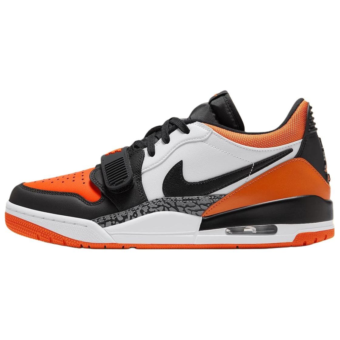 Jordan Abrasion Resistant Low Top Vintage Basketball Shoes Unisex White Black Jordan CD7069-118 cm
