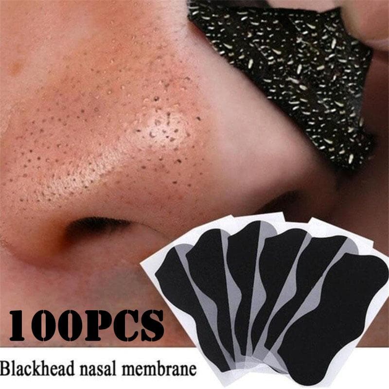 50 Peças Máscara Removedora de Cravos do Nariz Limpeza Profunda Cuidados com a Pele Reduzir Poros Máscara de Tratamento para Acne Pontos Negros do