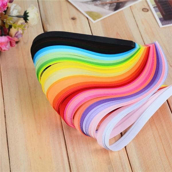 260 unidades de cores misturadas DIY papel artesanal quilling decoração de papel para aliviar o estresse