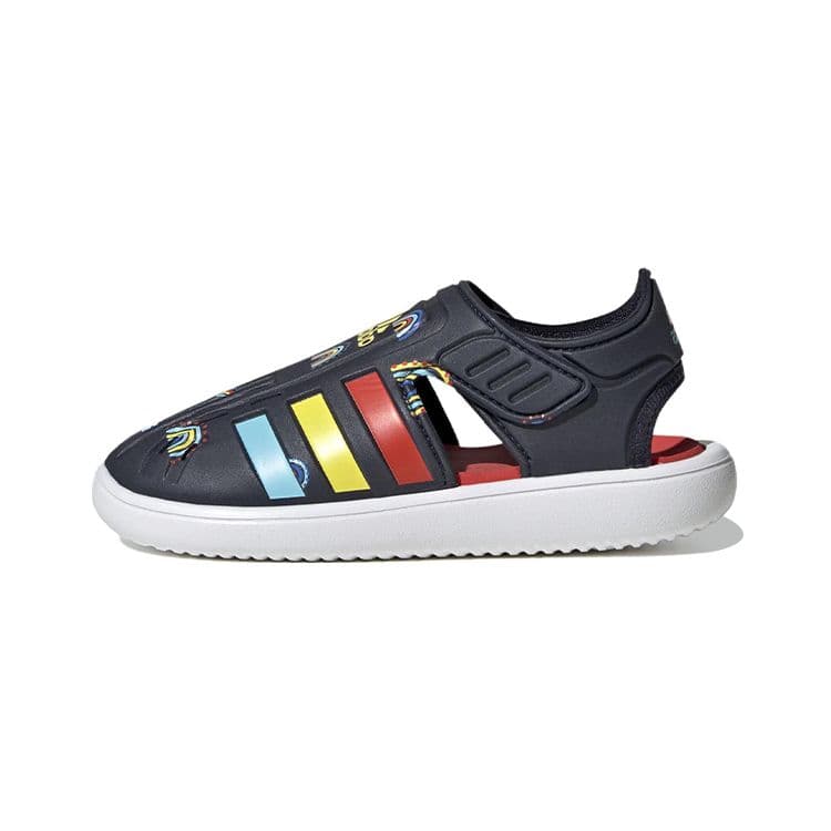 Sandália de Água Fechada Adidas Verão J Diversão o Dia Todo Tênis Infantil Azul Legend-Tinta Laranja Intenso GY2459 cm