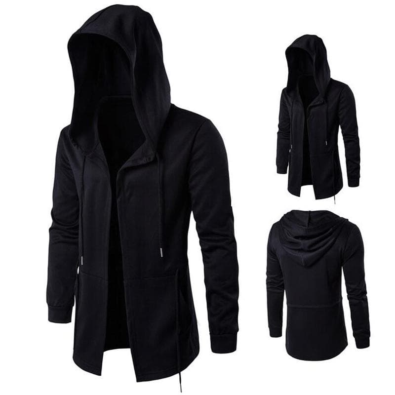 Hoodies homens hip hop moletom streetwear vestido preto casacos homens com capuz manto com capuz cm preto