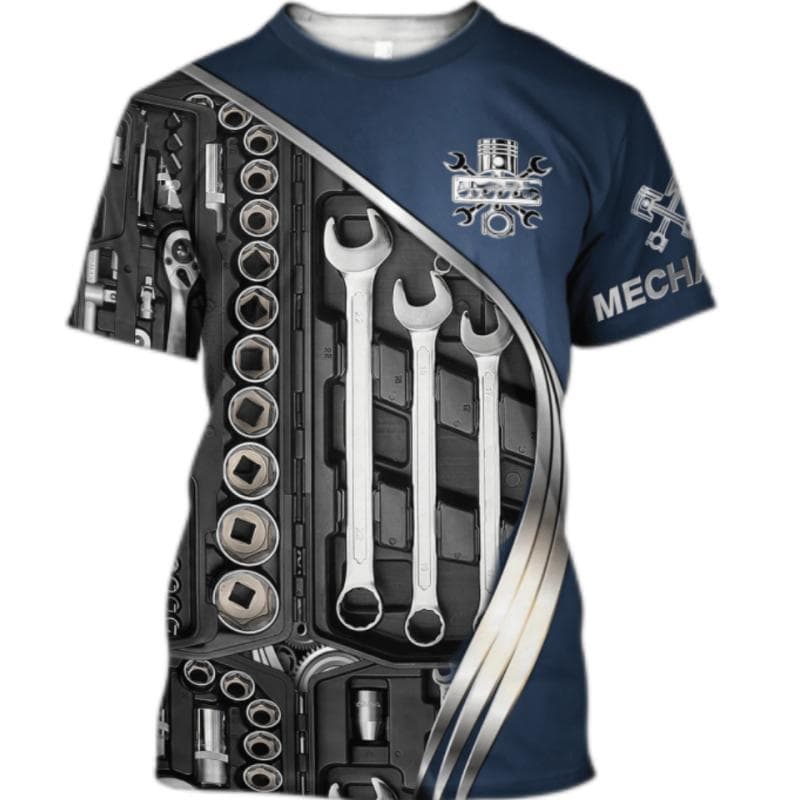 Camiseta masculina vintage camiseta roupas de verão mecânico impressão 3d topos 5xl rua casual esportes pulôver de grandes dimensões cm