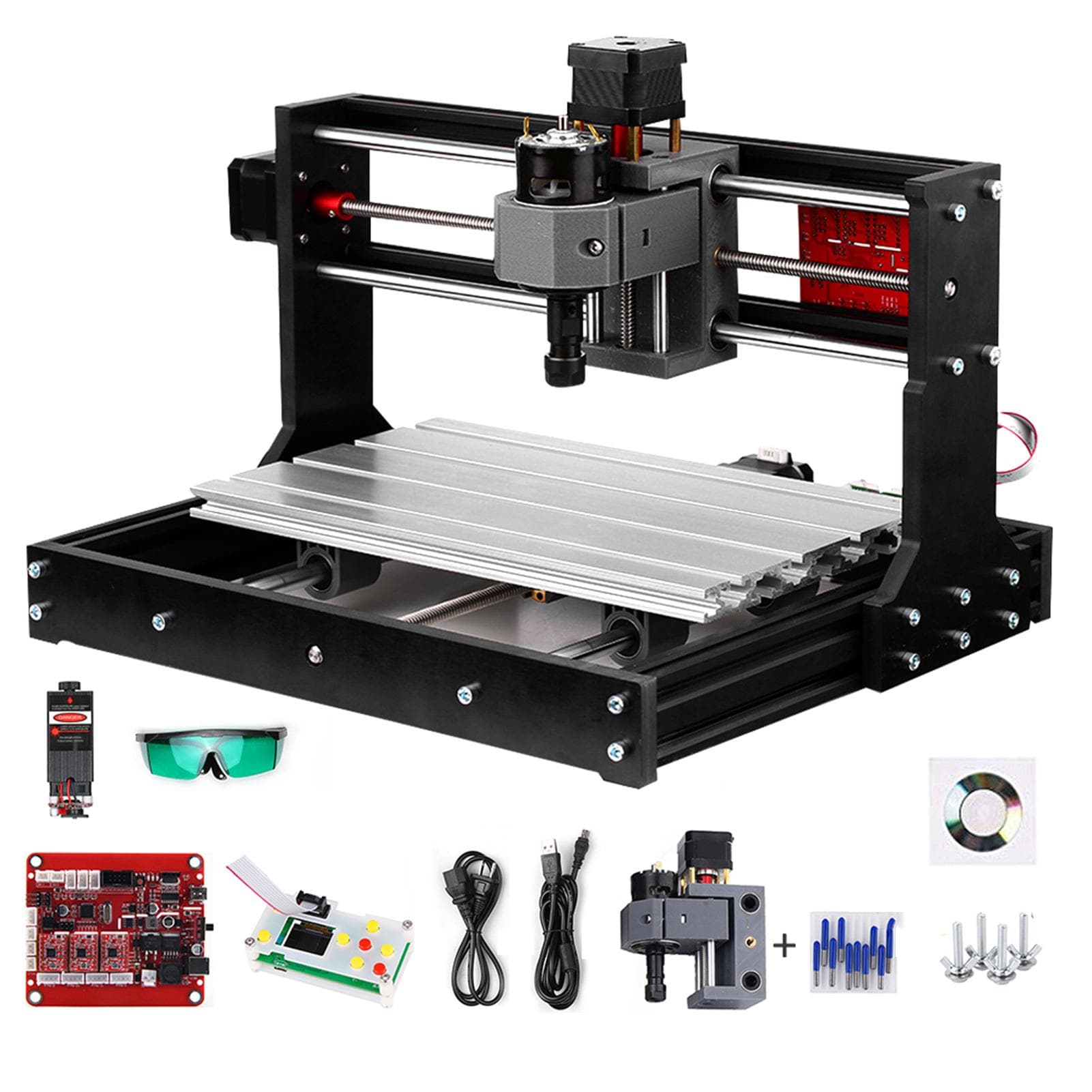 Versão atualizada cnc 30*18 pro controle grbl diy mini máquina cnc 3 eixos fresadora pcb madeira