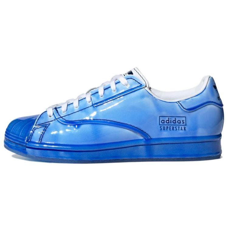 Adidas Originals Superstar Tênis de Cano Baixo Tênis Unissex Azul GV6716 cm
