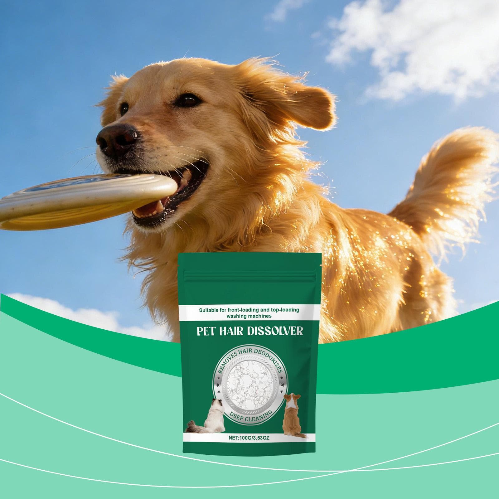 Agente Dissolvente de Pelos de Animal de Estimação, Adequado Para Remoção de Manchas em Roupas Domésticas e Limpeza de Máquinas de Lavar,