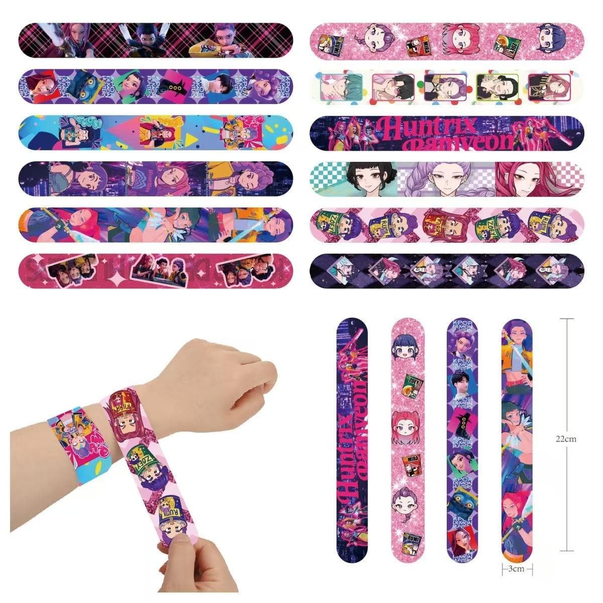 12/24/36 Pulseiras de Tapa K-POP Caçadores de Demônios Lembrancinhas de Festa de Aniversário Meias de Natal Cheias Saco de Presente para Crianças
