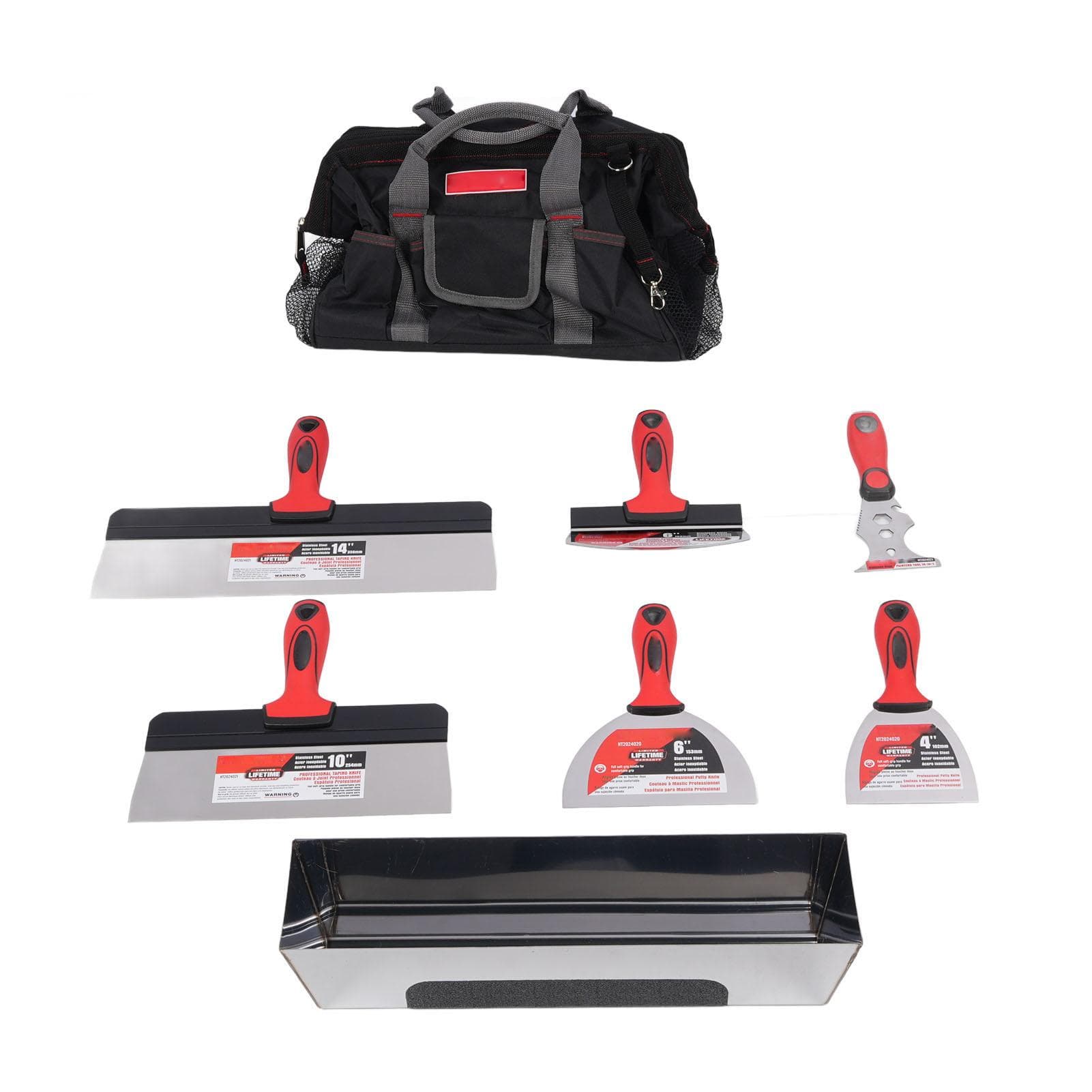 Kit de Ferramentas Manuais para Acabamento de Drywall Multifuncional Aço Inoxidável Conjunto de Ferramentas para Reboco de Drywall para