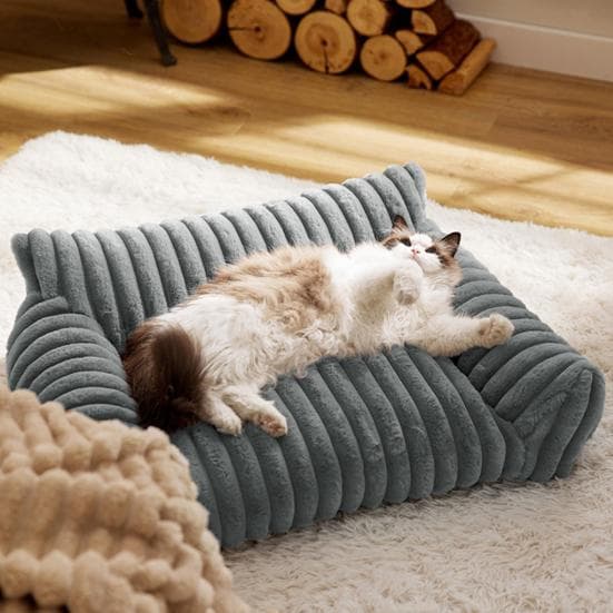 Cama Ortopédica para Animais de Estimação Sofá Macio para Cães Gatos Espuma Viscoelástica de Alta Densidade Cama Lavável para Filhotes Cama