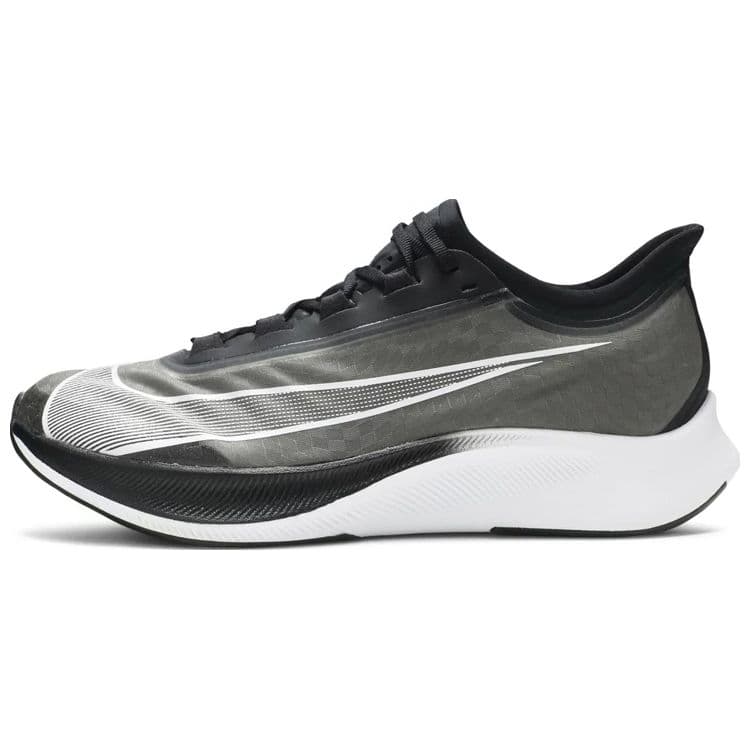 Tênis Masculino Nike Zoom Fly 3 Preto Branco Volt AT8240-007 cm