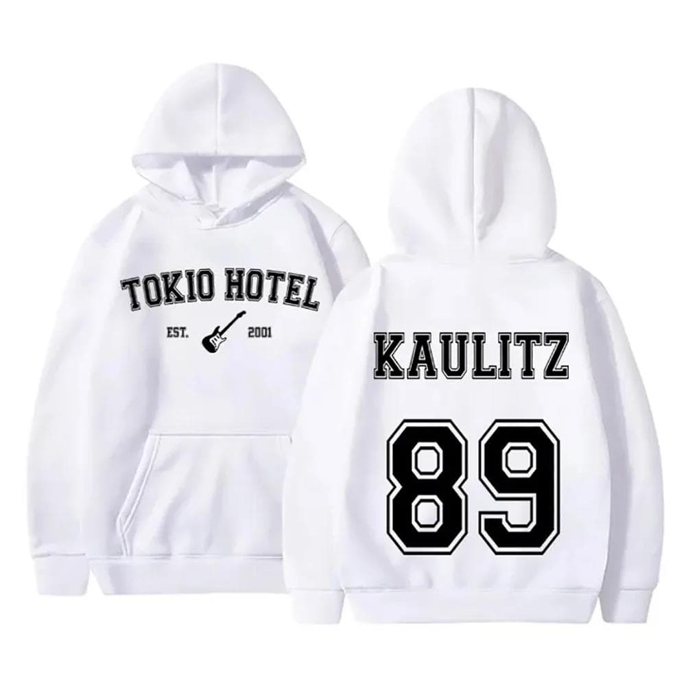 Mulheres Hoodie Tokio Hotel Rock Band Rapper Kaulitz 89 Impressão Outono Mulheres Hoodie Casual Oversized Pulôver Moletom Roupas Unissex cm