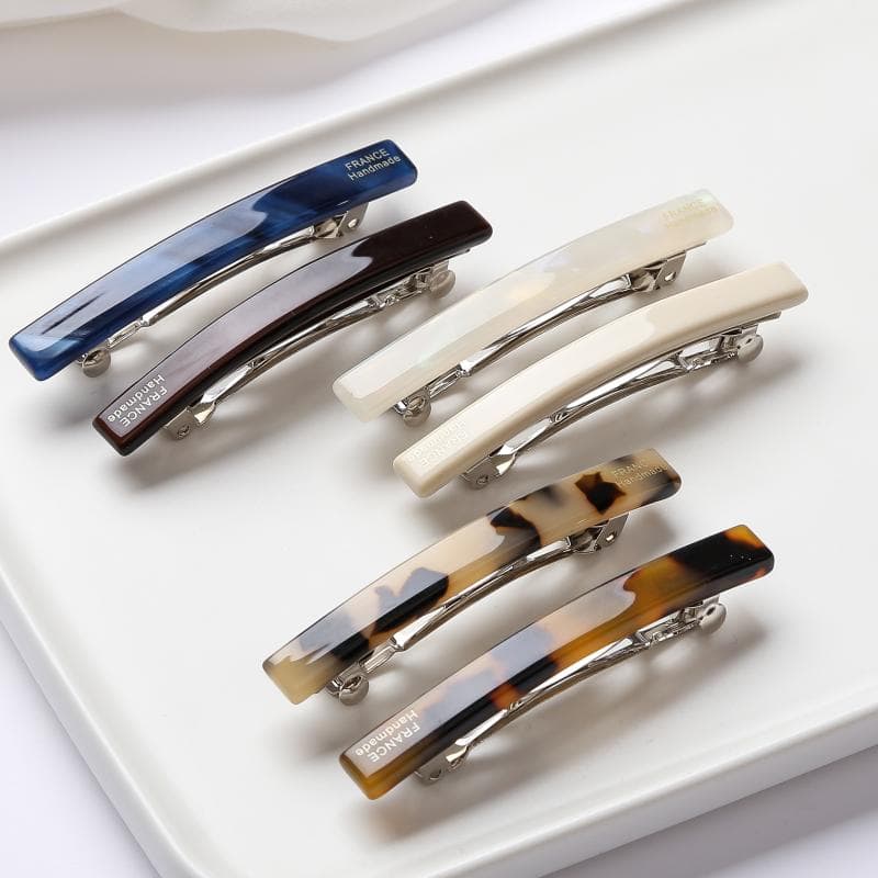 Presilhas Finas de 6cm Presilhas Francesas de Mola para Penteado Coque Moda Azul Acessórios de Cabelo para Meninas e Mulheres