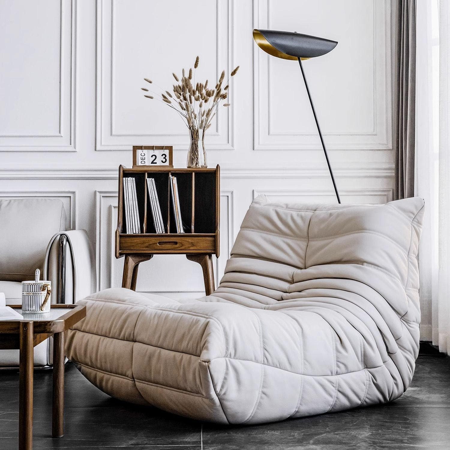 Sofá luxuoso para sala de estar, cadeira furgle, camurça macia, grande, sofá de chão preguiçoso para sala de estar, cadeira de canto, sofá