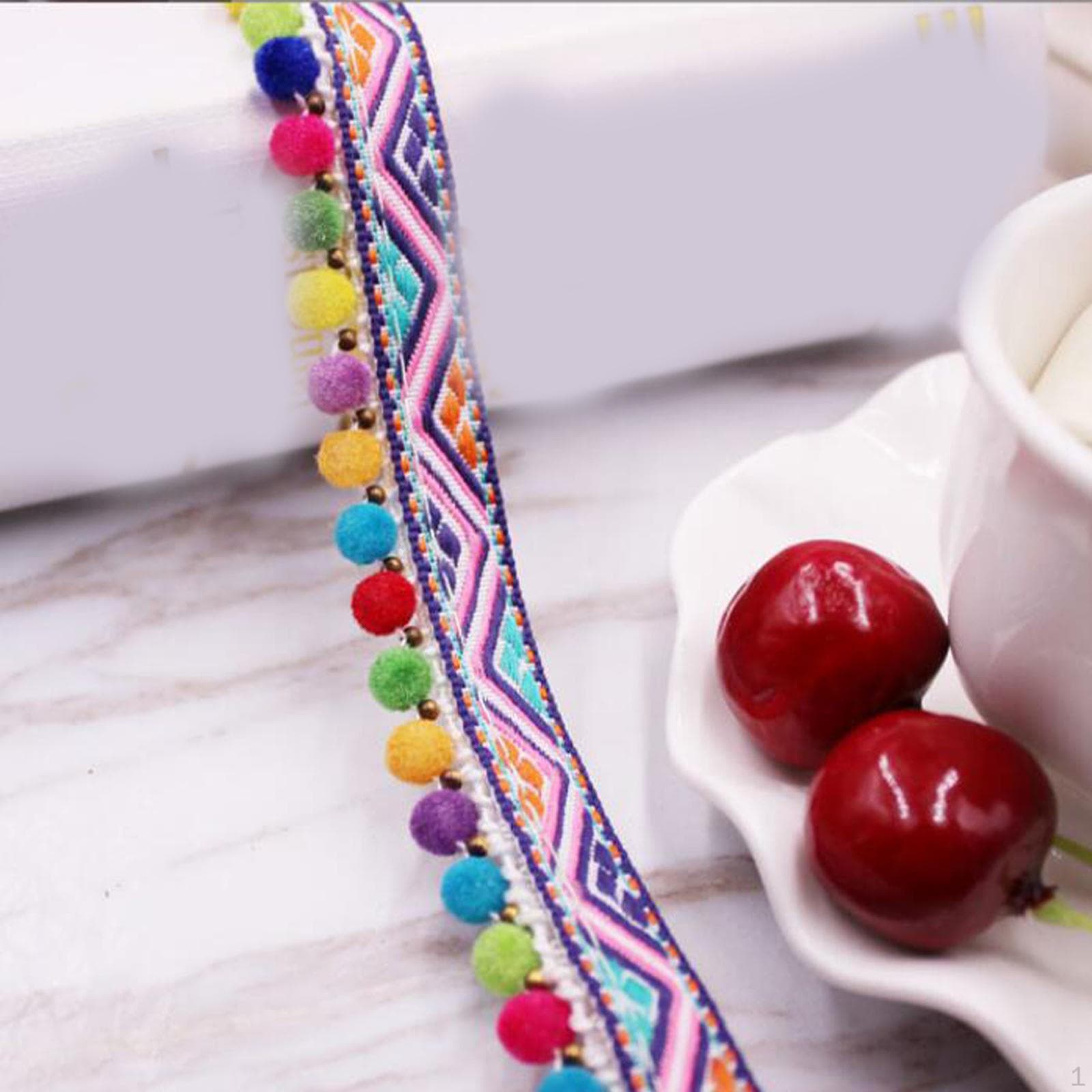 1 jarda jacquard fita franja guarnição guarnição decoração roupas acessórios costura