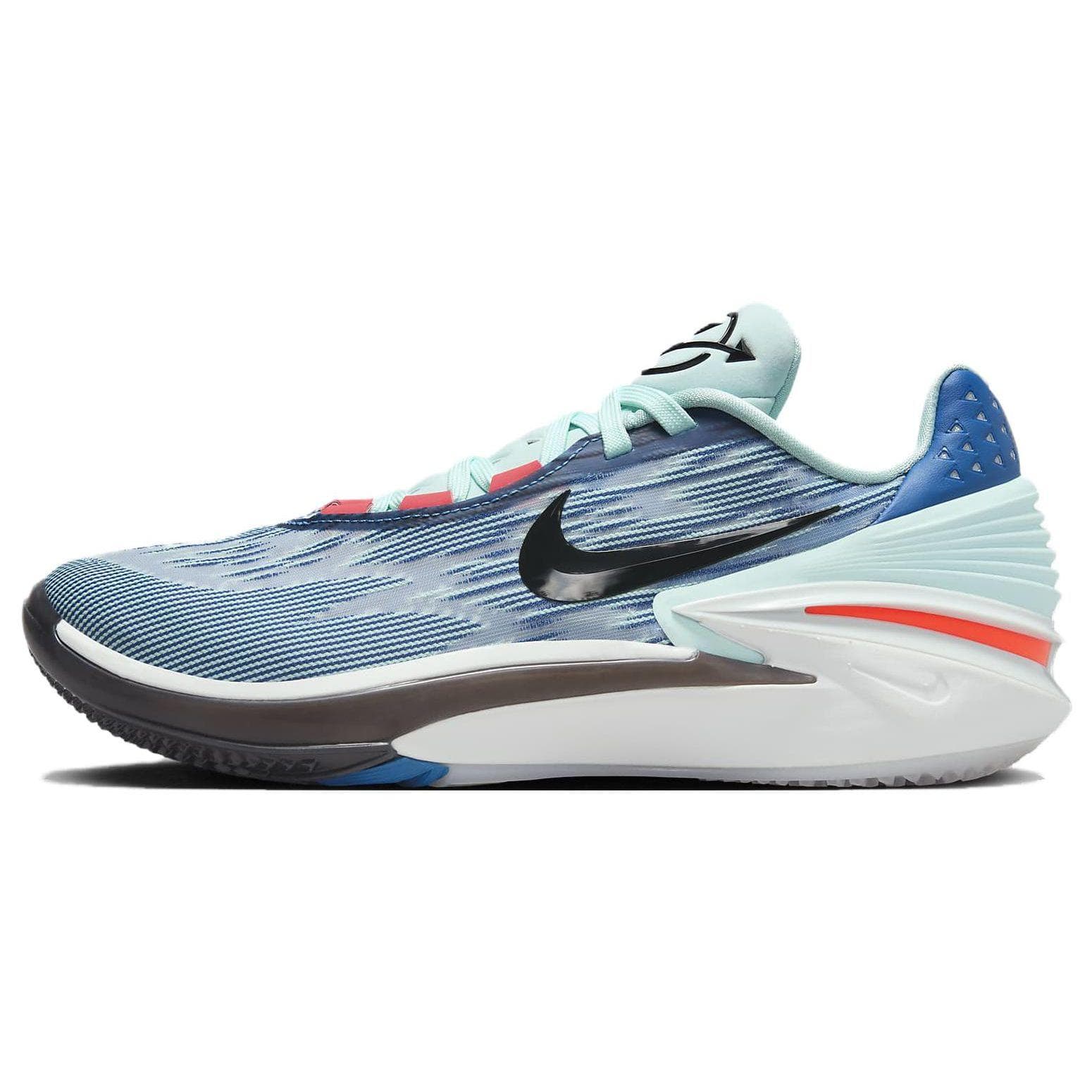 Tênis Unissex Nike Air Zoom GT Cut 2 EP Azul Industrial Gelo Jade Vermelho-Vivo Preto DJ6013-404 cm