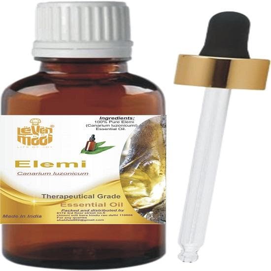 Levenmooi Elemi (Canarium luzonicum) Frasco de vidro para óleos essenciais puros e naturais de grau terapêutico.