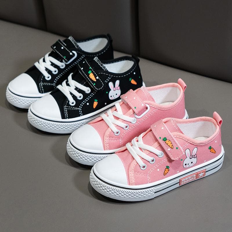 Sapatos de lona antiderrapantes, resistentes ao desgaste, com velcro da moda, de corte baixo, para crianças, calçados esportivos e de lazer, sapatos