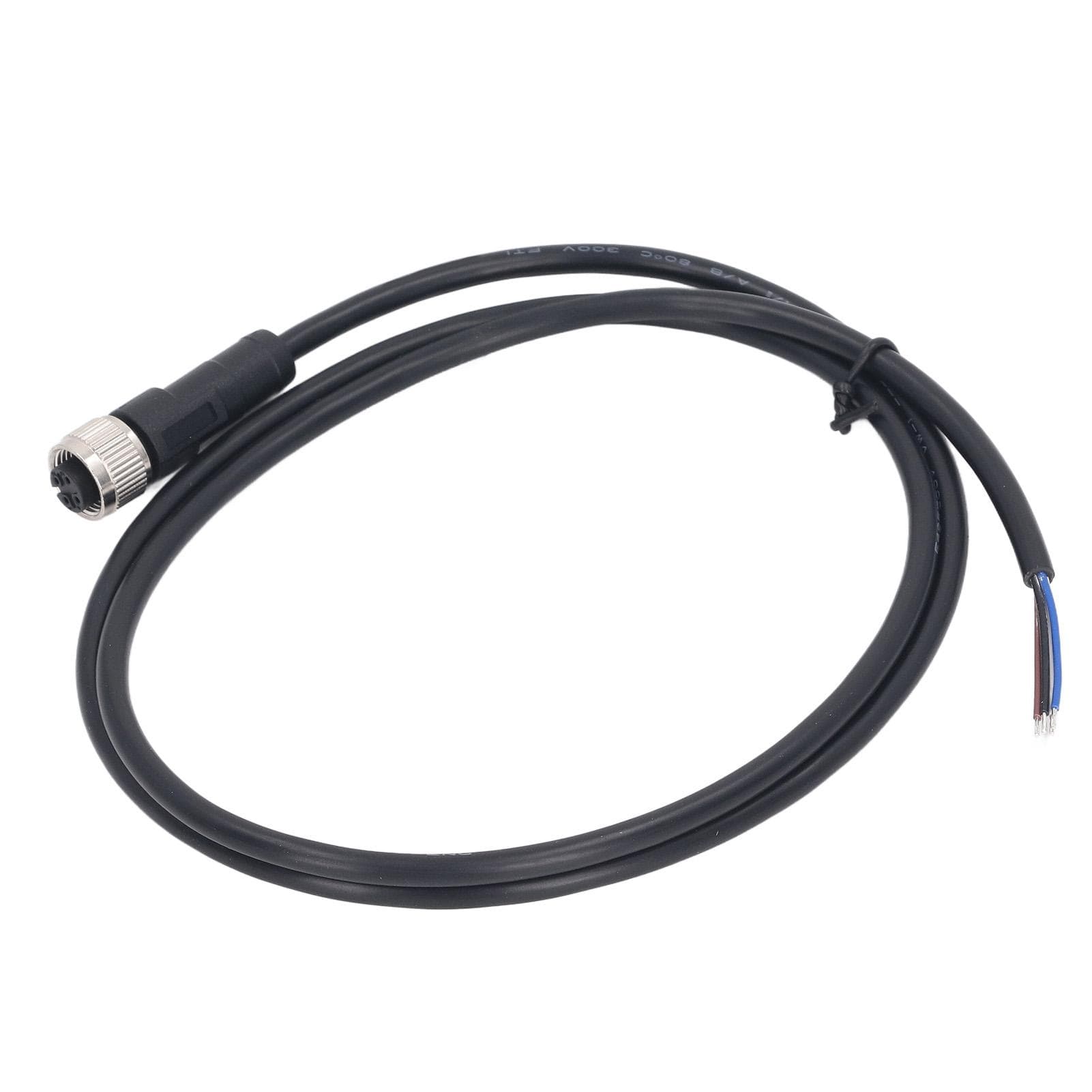 Cabo M12 4 Pinos Soquete de Aviação Cabo Elétrico Conector Fêmea 1M 250V AC DC para Equipamento de Máquina