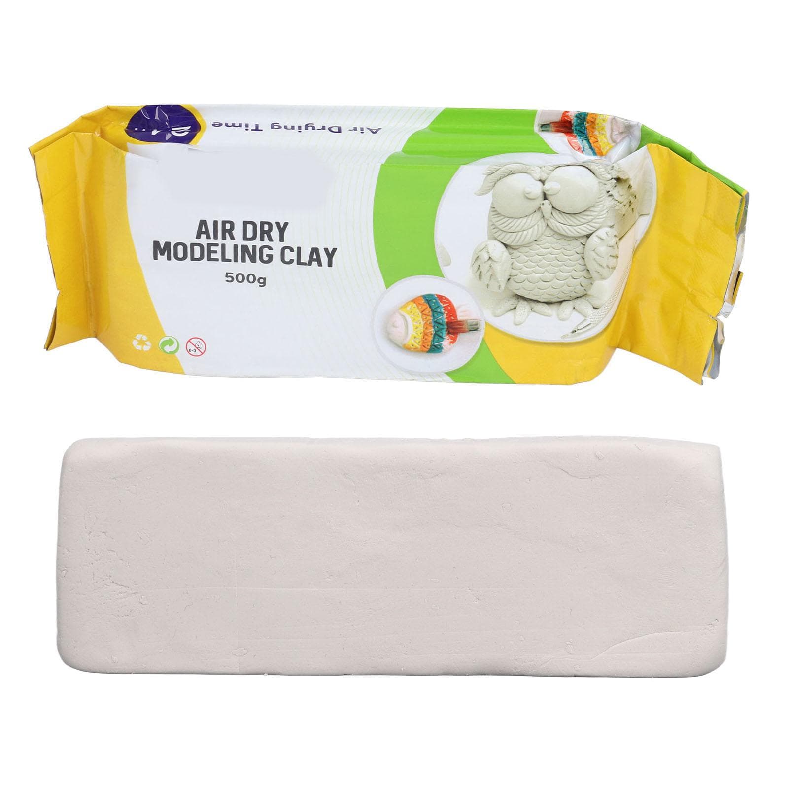 Argila de cerâmica produção diy natural secagem ao ar textura brilhante argila material escultura argila 500g
