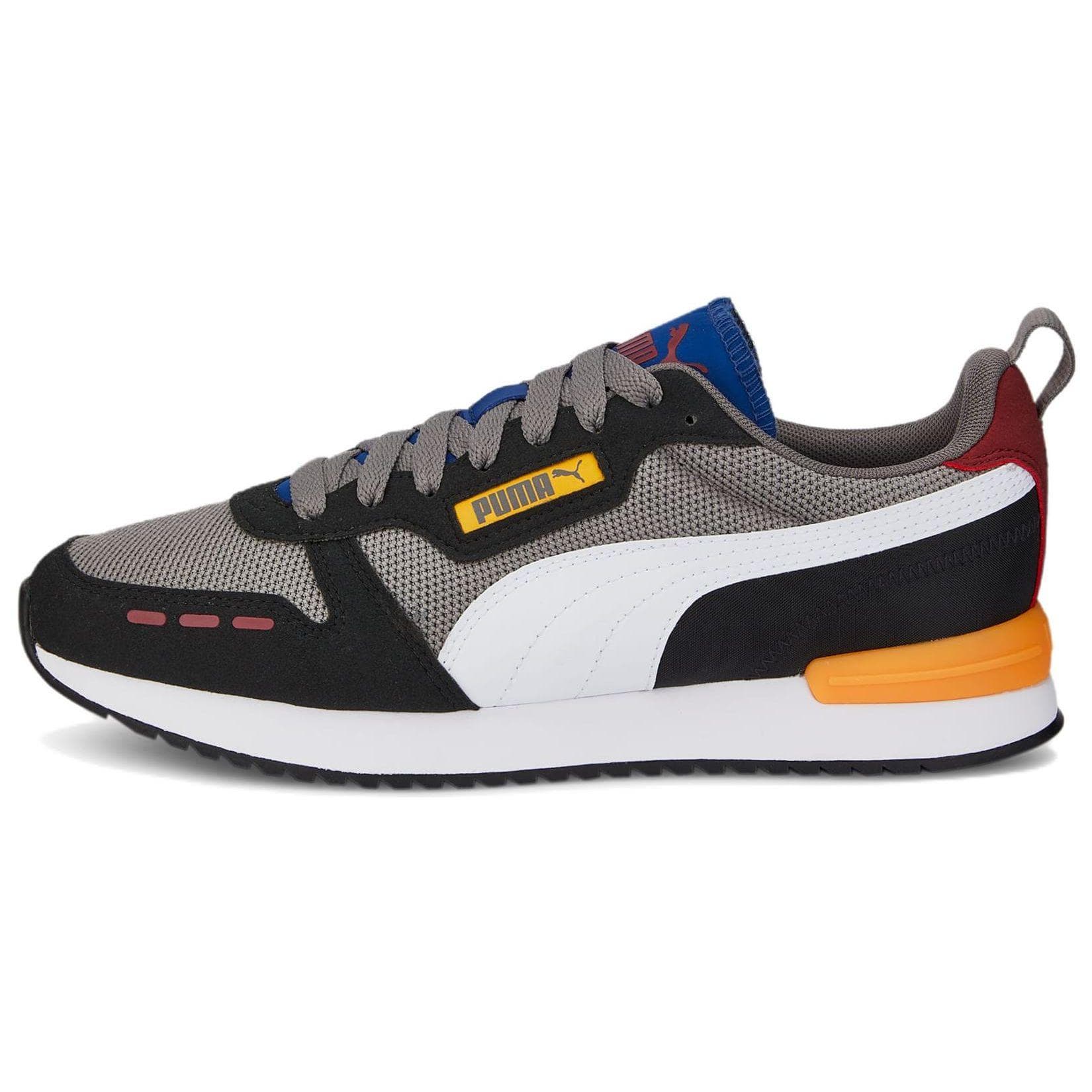 Puma R78 Cinza Aço Preto Tênis Unissex Branco 373117-60 cm