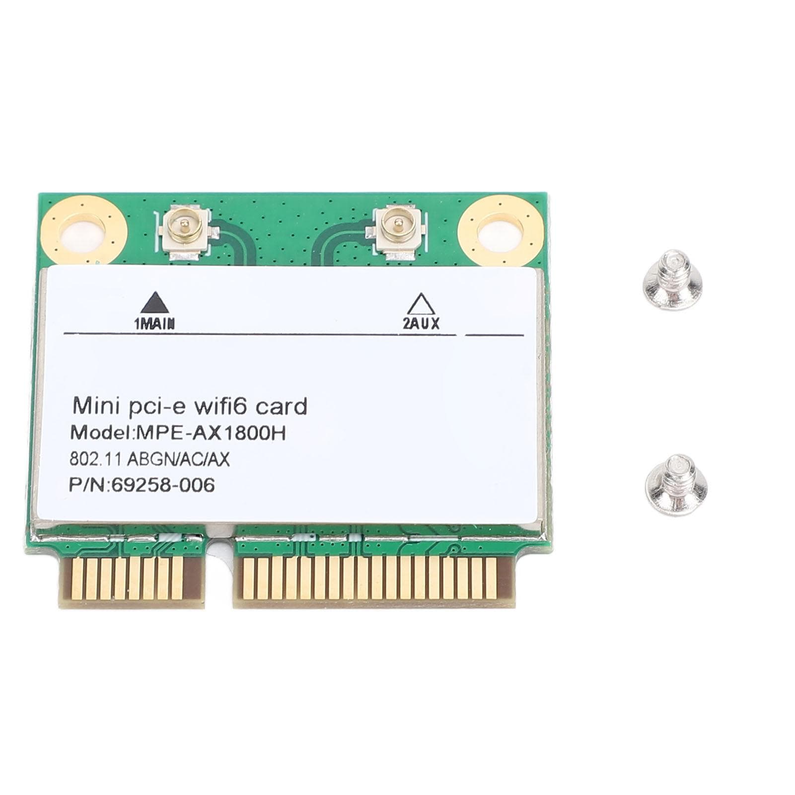 Placa Wireless MPE AX1800H RTL8852BE 1800Mbps Dual Band Wireless Fidelity 6 Bluetooth 5.2 Mini PCIe