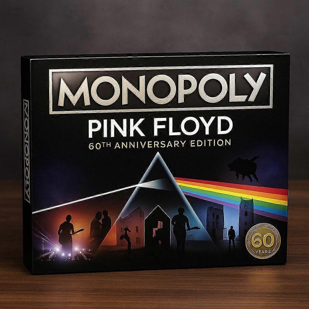 O Rei do Rock and Roll 90º Aniversário Jogo de Tabuleiro Monopoly Edição de Colecionador com 8 Designs Temáticos azul