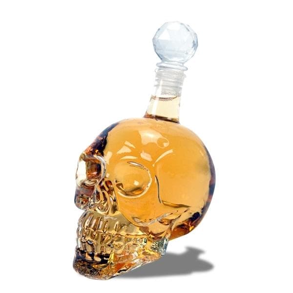 Garrafa de caveira de whisky cristal 500ml de conservação de álcool