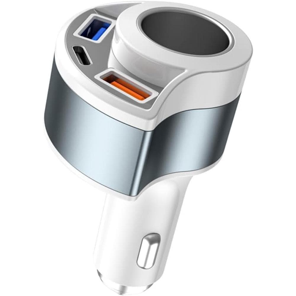 Adaptador de isqueiro de carro USB, divisor de isqueiro de carro com 2 portas Carregador de carro USB Carregador de carro USB Divisor USB preto