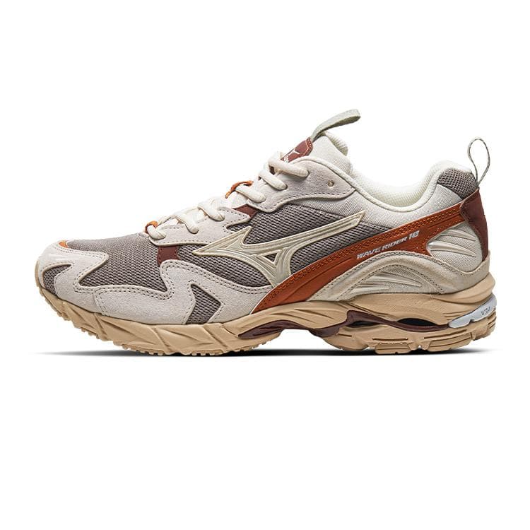 Tênis Unisex Mizuno Wave Rider 10 Khaki Vintage Areia Abóbora Especiaria Verão-Areia D1GA247101 cm