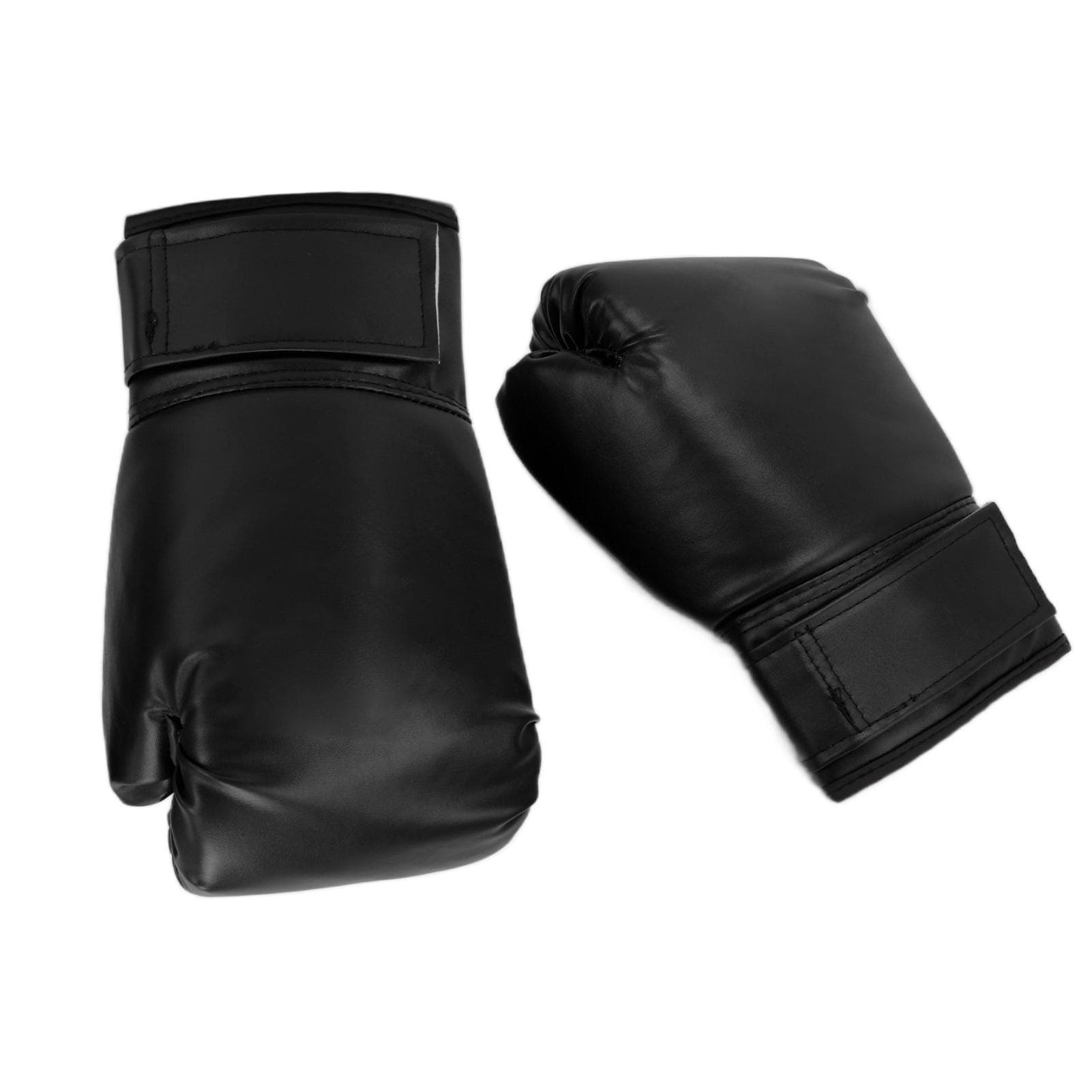 1 Par Luvas de Boxe de Treino Unissex Adulto Luta Livre Sanda Muay Thai Luvas de Boxe 10ozPreto preto