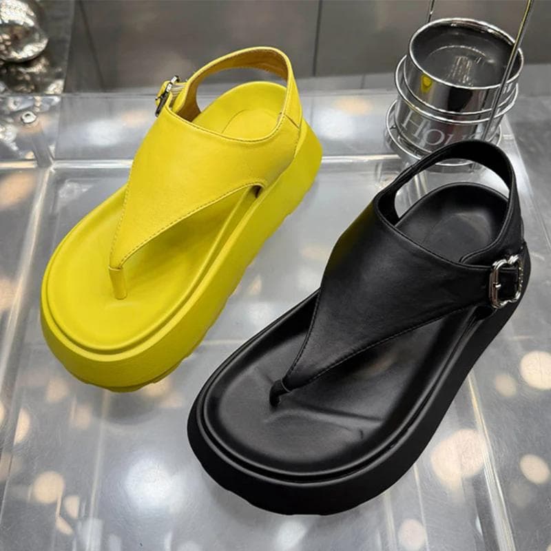 Fashion Platform Women Sandals Flats Casual Shoes Cozy  Woman Slippers Fashion Slides Brand Walking Sport Chaussures Femme cm preto
