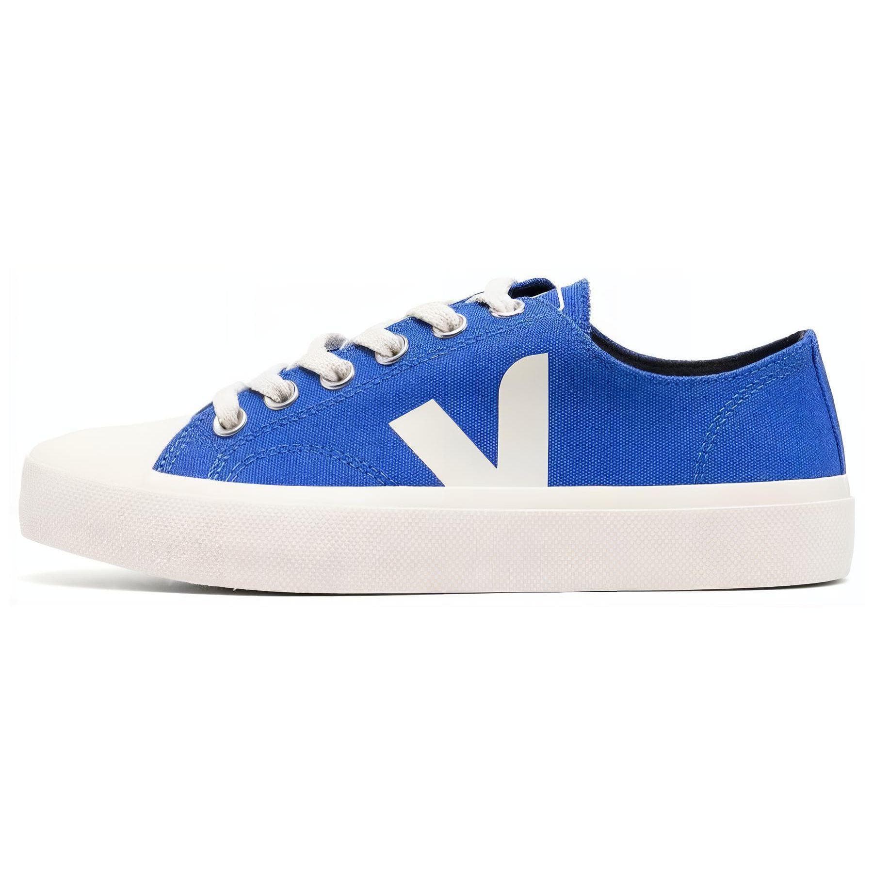 Veja Wata II Low Canvas Paros Pierre Unisex Sneakers Royal-Blue White PL0103166A cm