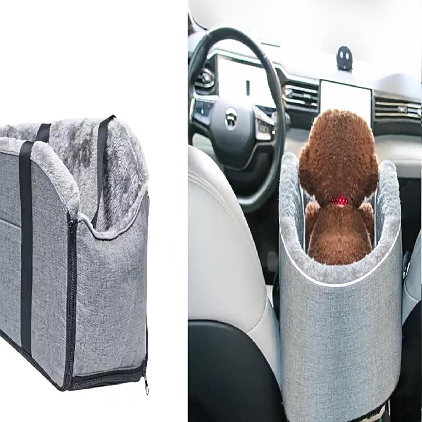 Assento almofadado para carro e cão, bolsa de mão para animais de estimação ao ar livre