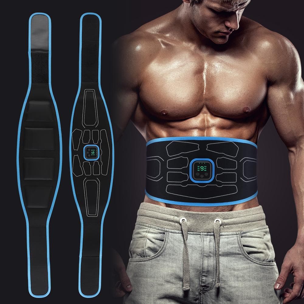 Smart EMS Abdominal Trainer Estimulador Muscular Toner Fitness Vibração Cintura Cinto Corporal Emagrecimento Cinto Elétrico Perda de Peso Unissex
