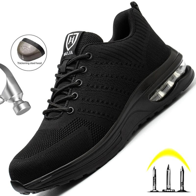 Calçados de segurança masculinos e femininos, botas de segurança para trabalho, biqueira de aço, kevlar, à prova de perfuração, tênis com