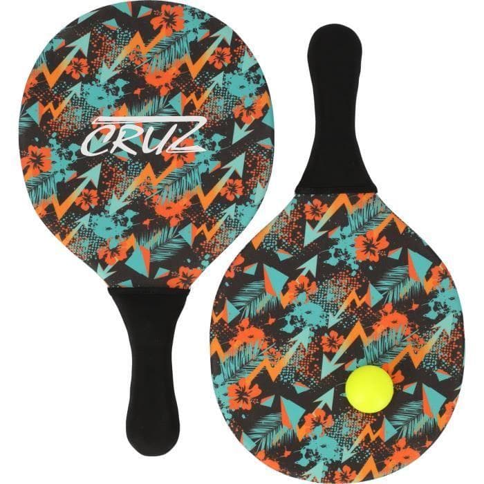 Paddle Set - CRUZ - Neoprene - 2 paddles + ball - For pool and beach