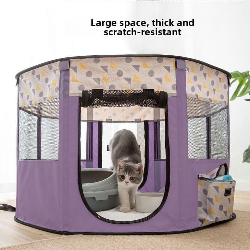 Sala de Parto de Gato Tenda Ninho de Gato Caixa de Espera Fechada para Cio de Cão Pet Kit Completo de Suprimentos para Gatinho Gato