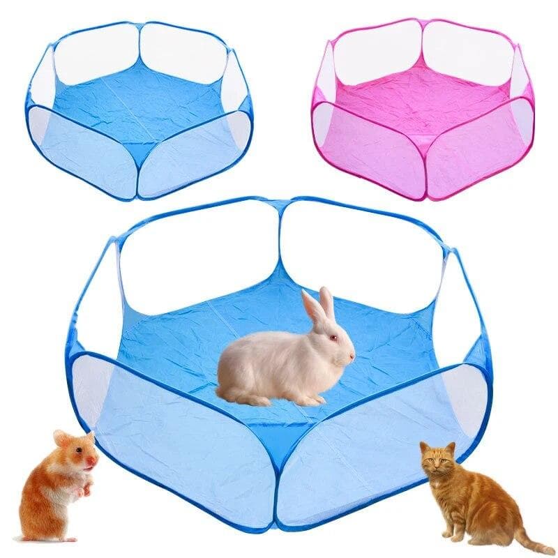 Cercadinho dobrável portátil para animais de estimação, cercadinho para cachorro pequeno, gato, playground, hamster, chinchilas, cobaias, gaiola