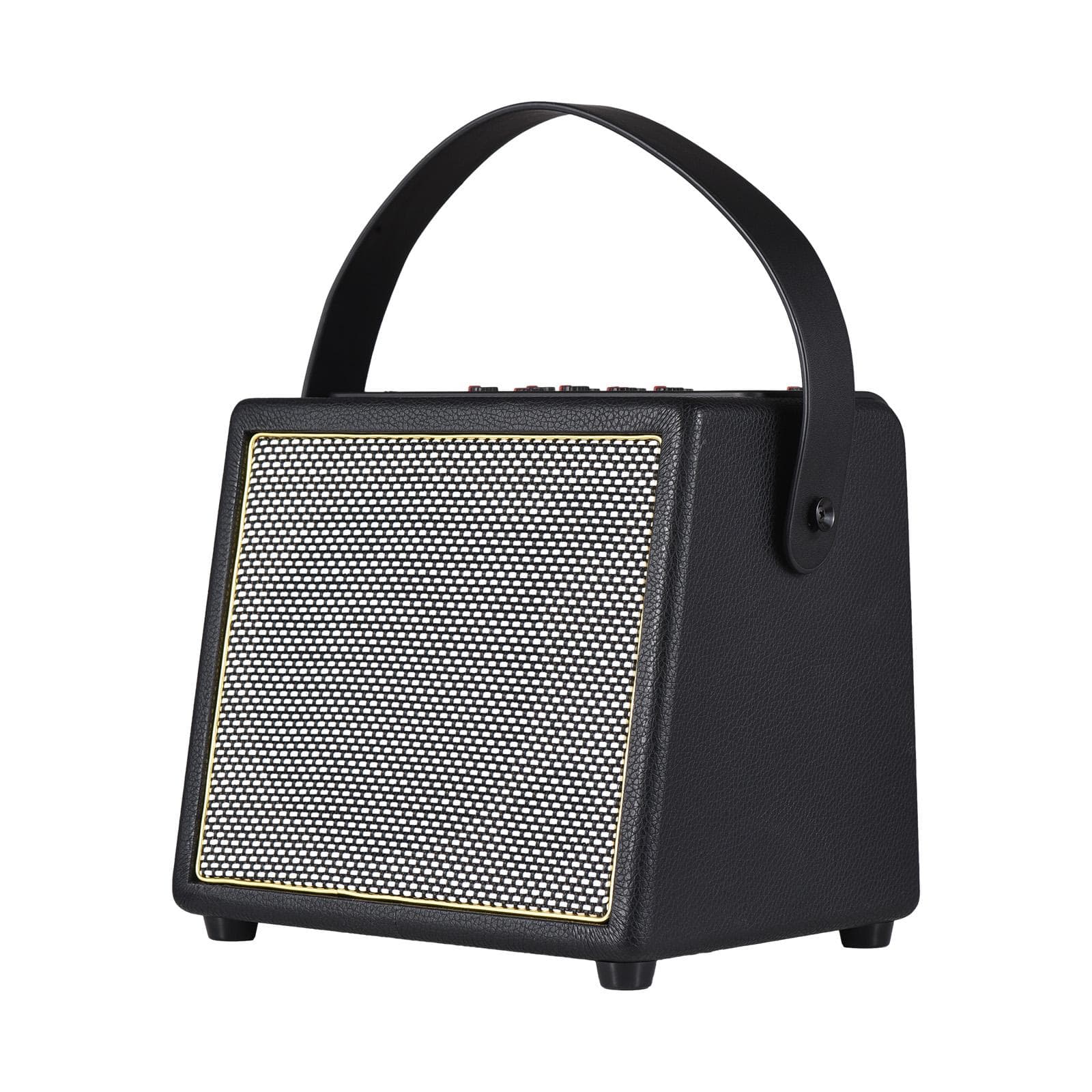 Amplificador de guitarra elétrica Rowin 30W com função OTG BT Amplificador de guitarra acústica portátil recarregável preto