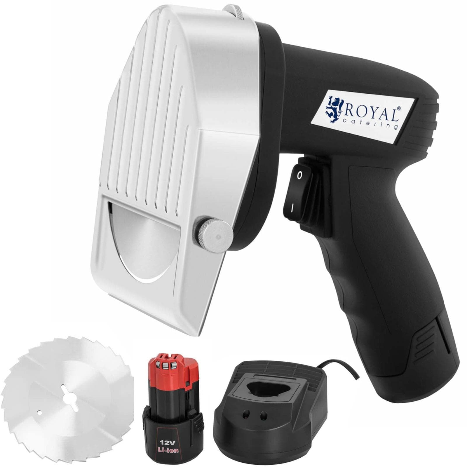 Faca elétrica sem fio para kebab, diâmetro 100 mm, 3000 rpm, 80 W