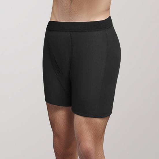 Cuecas Masculinas à Prova de Vazamentos Cuecas Boxer Briefs Pacientes Idosos Acamados Almofadas à Prova de Urina cm preto