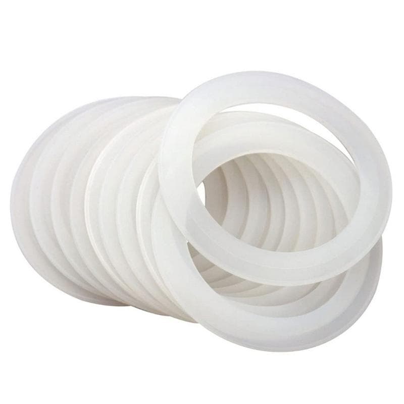 10 peças 70mm/86mm Boca Regular Anéis de Vedação de Silicone Gaxetas Reutilizáveis à Prova de Vazamento para Tampas de Potes de Conserva Tampa